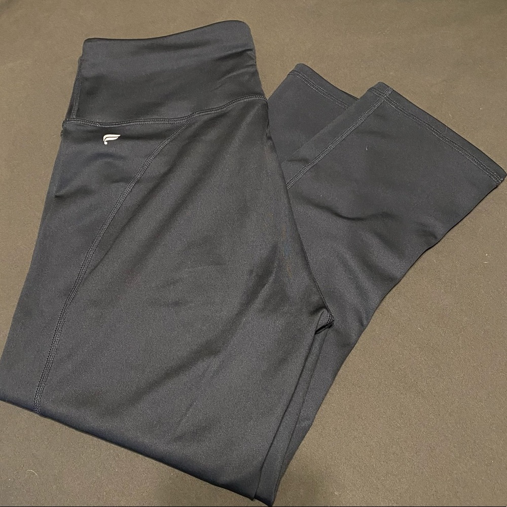 Dark Teal Fabletics Capri Leggings